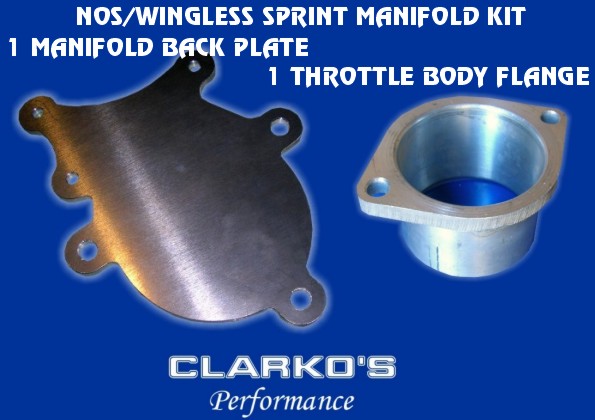 Wingless Sprint Throttle Body adapture & blanking / coil COMBO